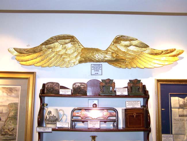 An elegant and boldly carved "BELLAMY" style Eagle by J.P. Uranker of Martha's Vineyard — image 2